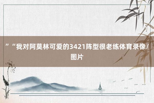 ”“我对阿莫林可爱的3421阵型很老练体育录像/图片