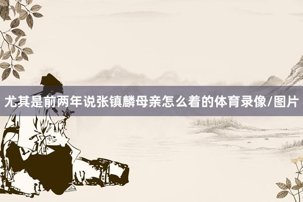 尤其是前两年说张镇麟母亲怎么着的体育录像/图片