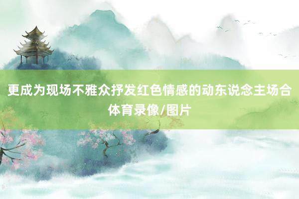 更成为现场不雅众抒发红色情感的动东说念主场合体育录像/图片