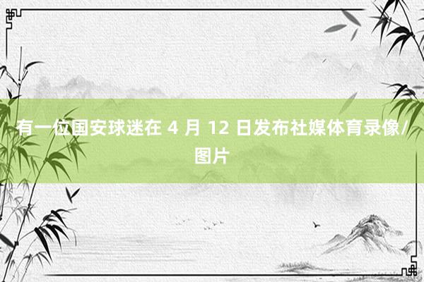 有一位国安球迷在 4 月 12 日发布社媒体育录像/图片