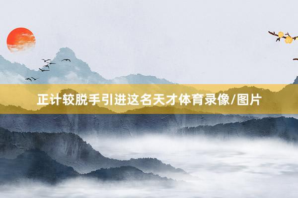 正计较脱手引进这名天才体育录像/图片